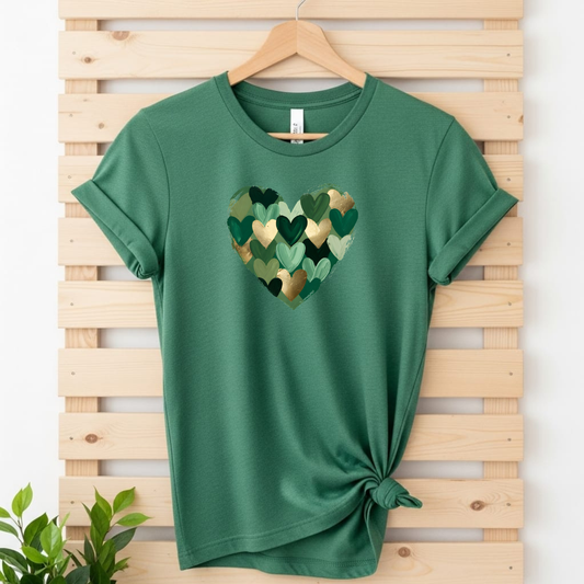 Bügelbild "Herzschlag-Smaragd"