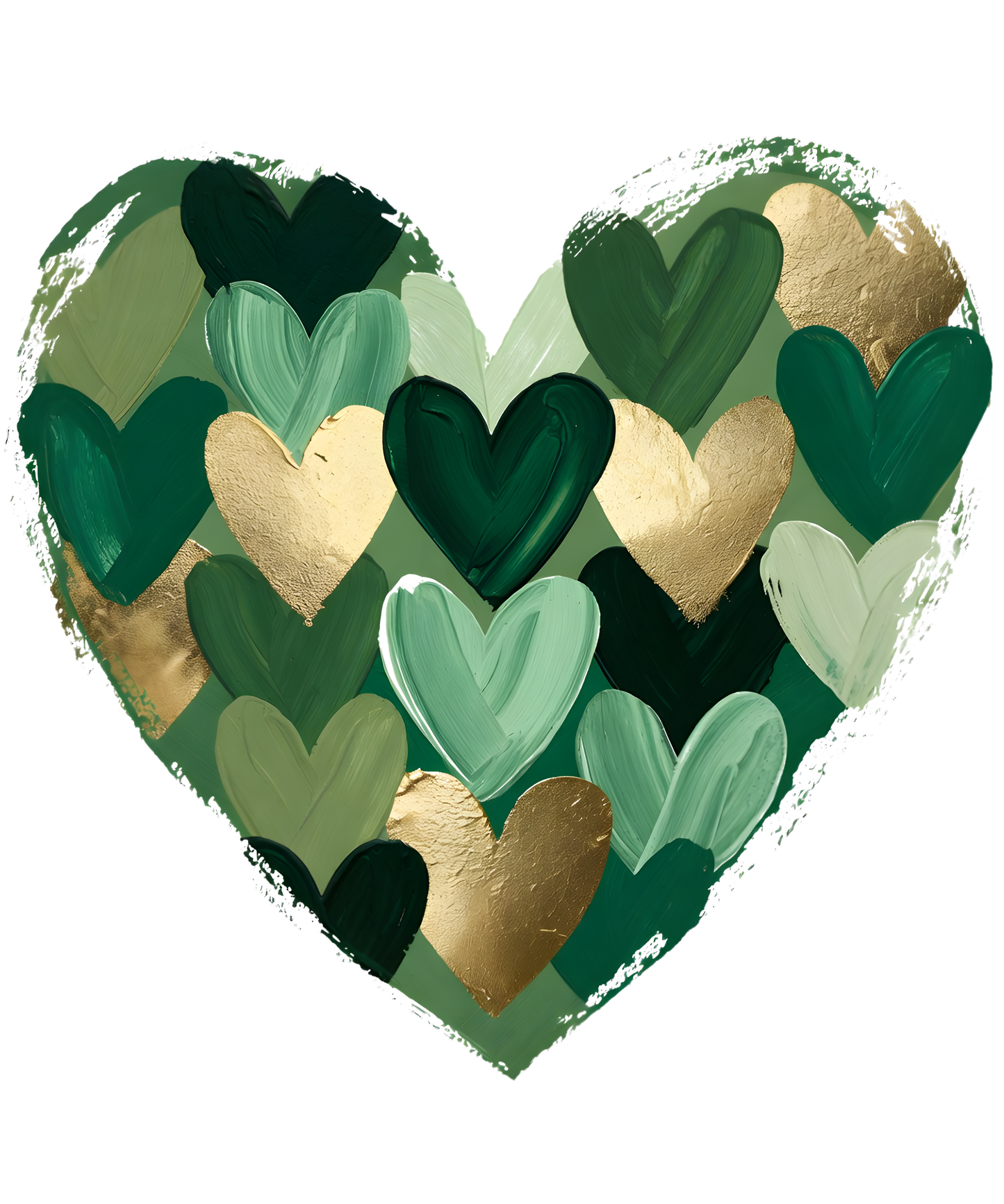 Bügelbild "Herzschlag-Smaragd"