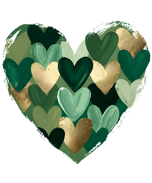 Bügelbild "Herzschlag-Smaragd"